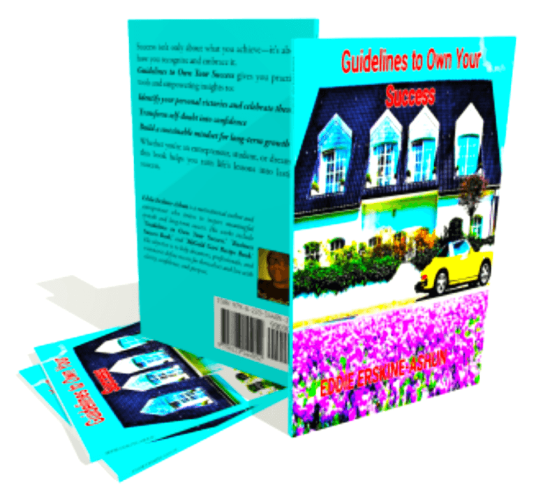 The ultimate guide to personal success book cover with a yellow-colored Porsche sports car parked in front of a flowery cottage house.